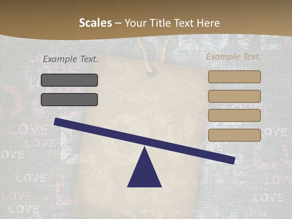 Love Letter Aged Natural PowerPoint Template
