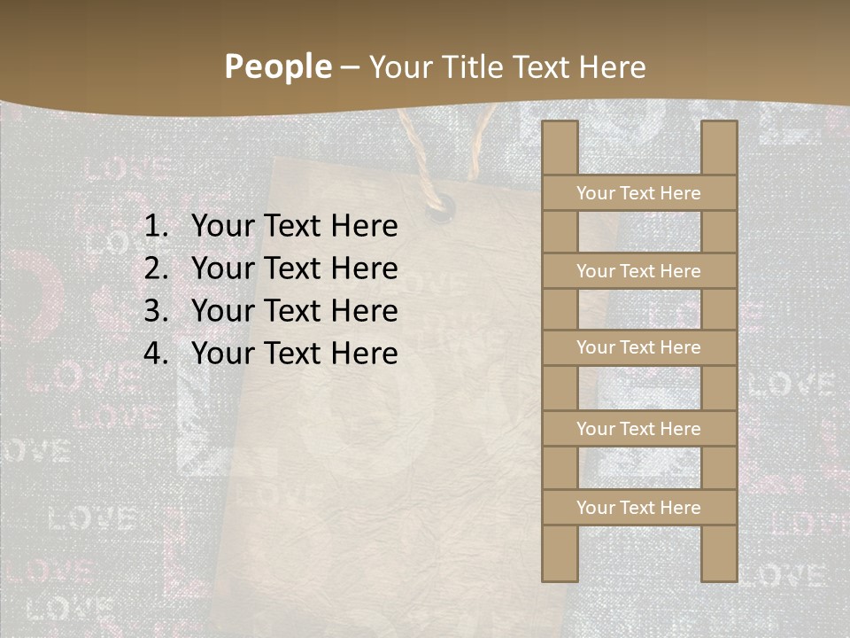 Love Letter Aged Natural PowerPoint Template