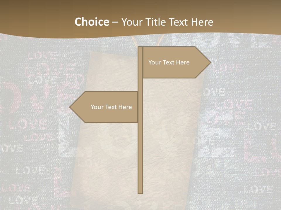 Love Letter Aged Natural PowerPoint Template