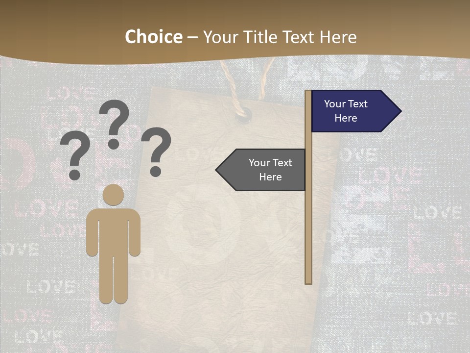Love Letter Aged Natural PowerPoint Template