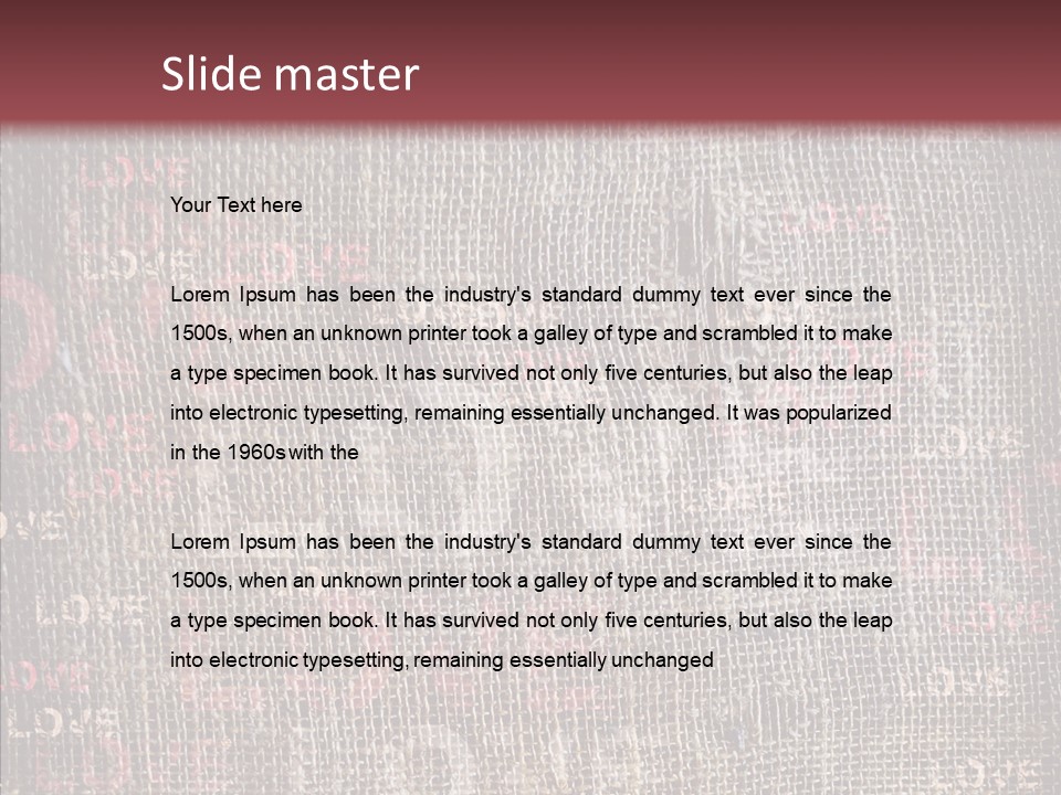 Blackboard Parchment Texture PowerPoint Template