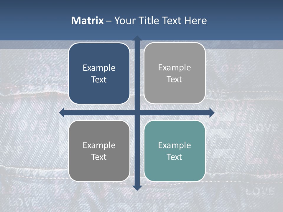 Material Aged Jeans PowerPoint Template