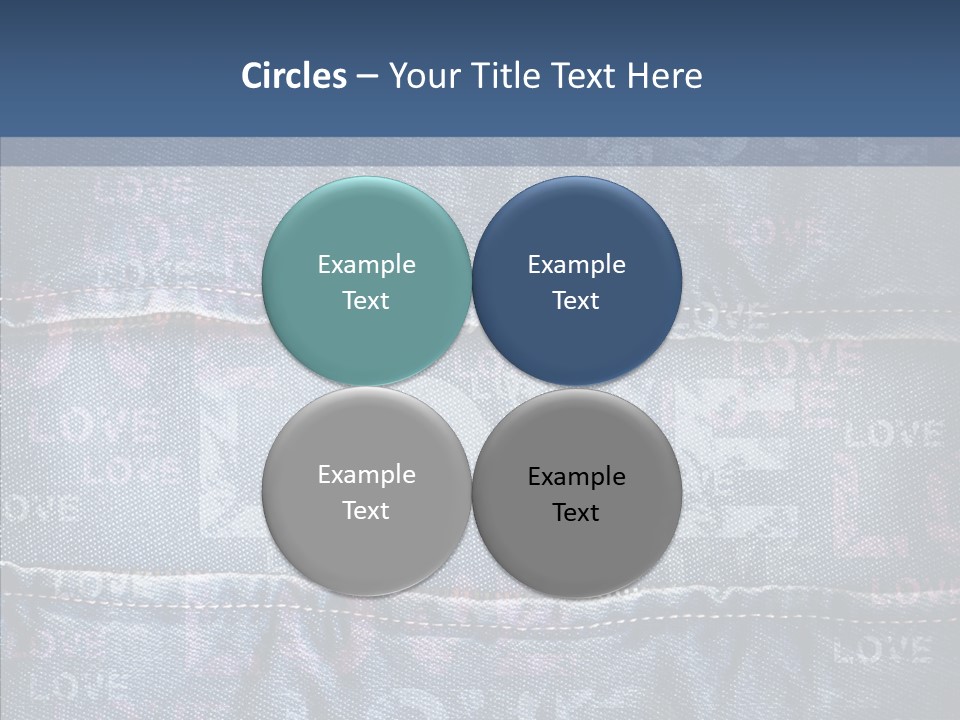 Material Aged Jeans PowerPoint Template