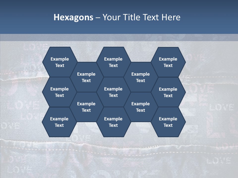 Material Aged Jeans PowerPoint Template