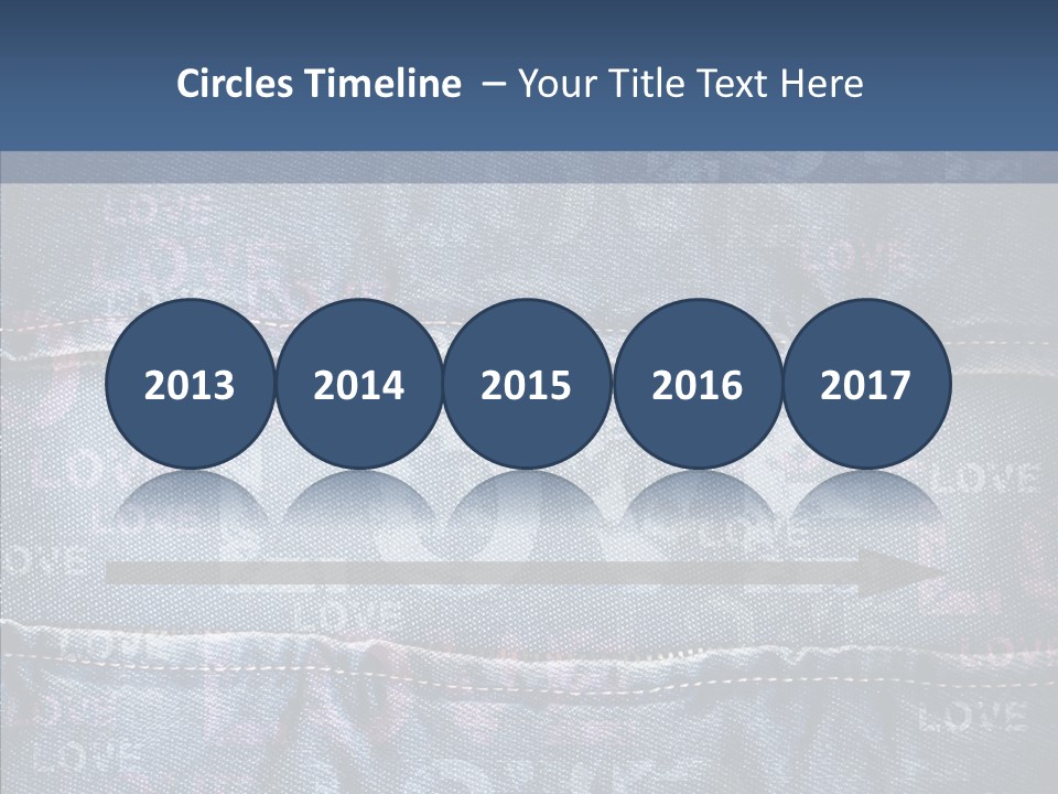 Material Aged Jeans PowerPoint Template