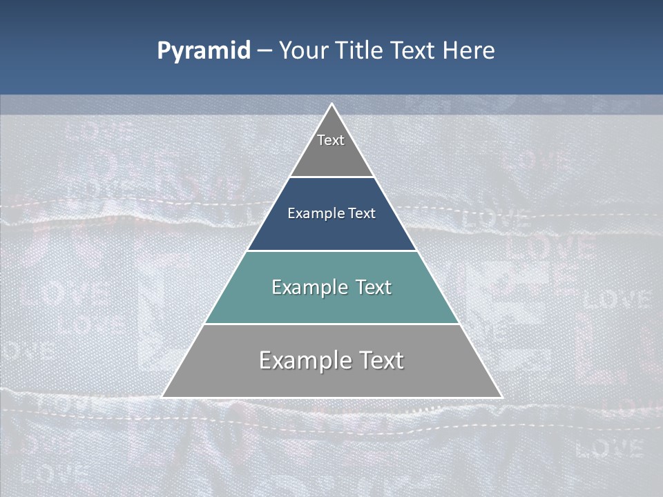 Material Aged Jeans PowerPoint Template