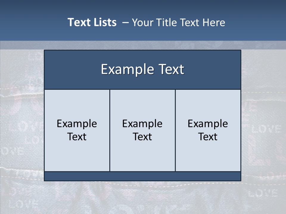 Material Aged Jeans PowerPoint Template