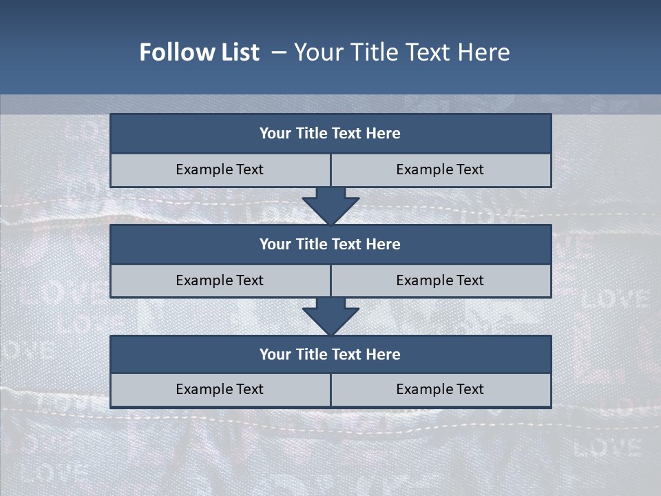 Material Aged Jeans PowerPoint Template