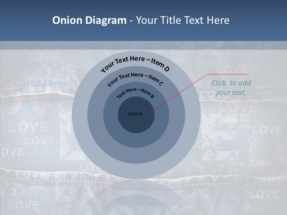 Material Aged Jeans PowerPoint Template