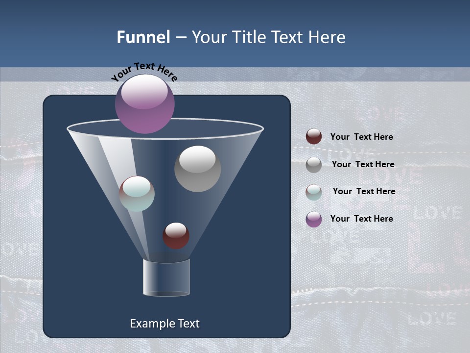 Material Aged Jeans PowerPoint Template