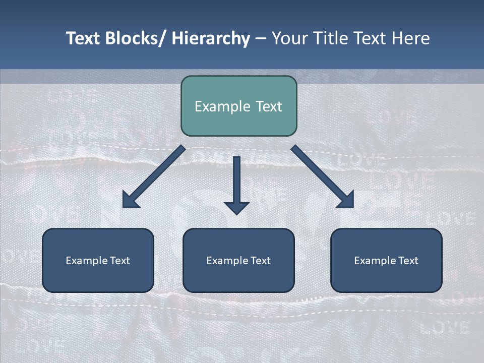 Material Aged Jeans PowerPoint Template