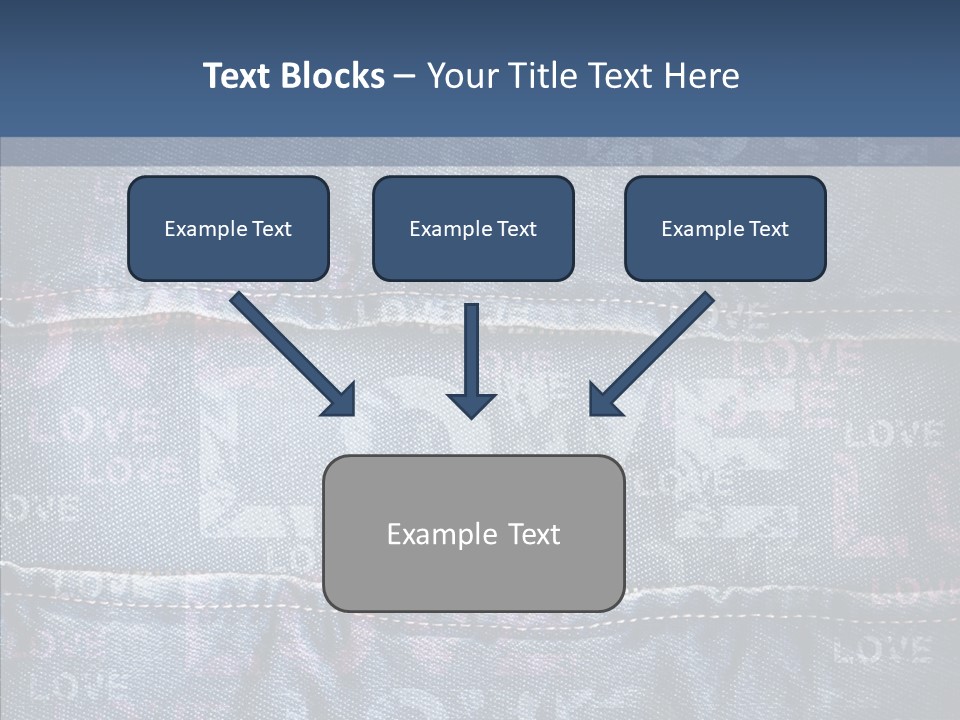 Material Aged Jeans PowerPoint Template