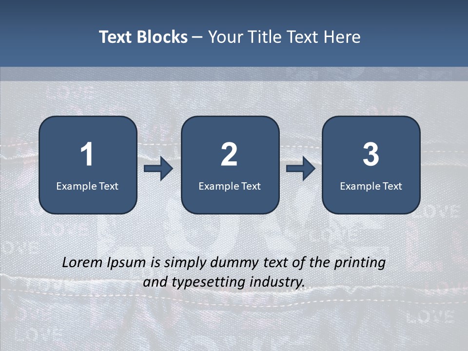 Material Aged Jeans PowerPoint Template