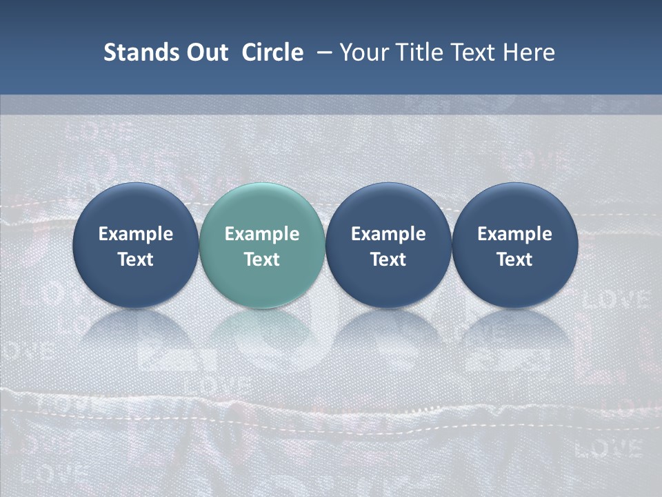 Material Aged Jeans PowerPoint Template