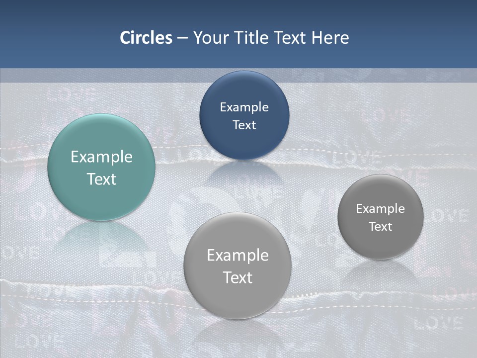 Material Aged Jeans PowerPoint Template