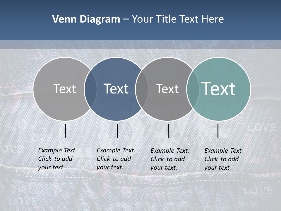 Material Aged Jeans PowerPoint Template