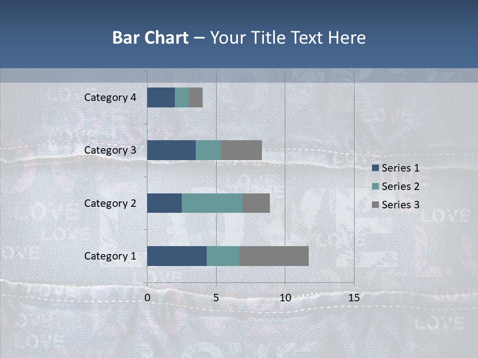 Material Aged Jeans PowerPoint Template