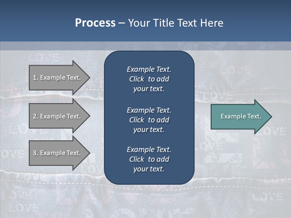 Material Aged Jeans PowerPoint Template