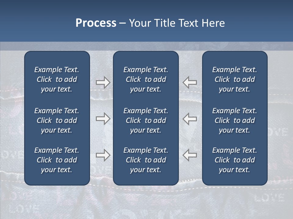 Material Aged Jeans PowerPoint Template