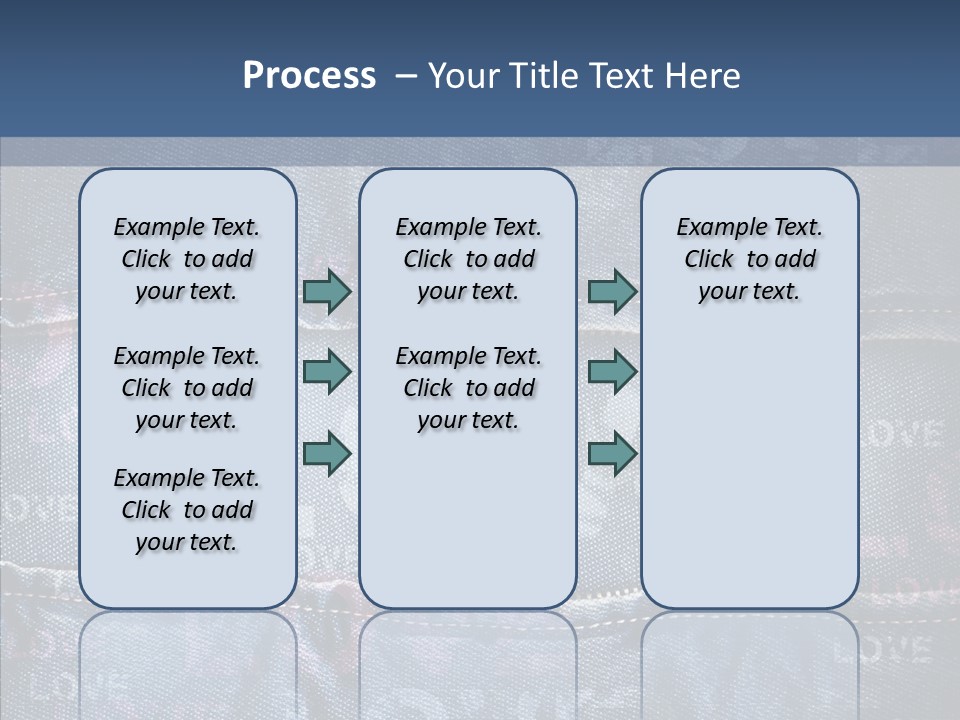 Material Aged Jeans PowerPoint Template