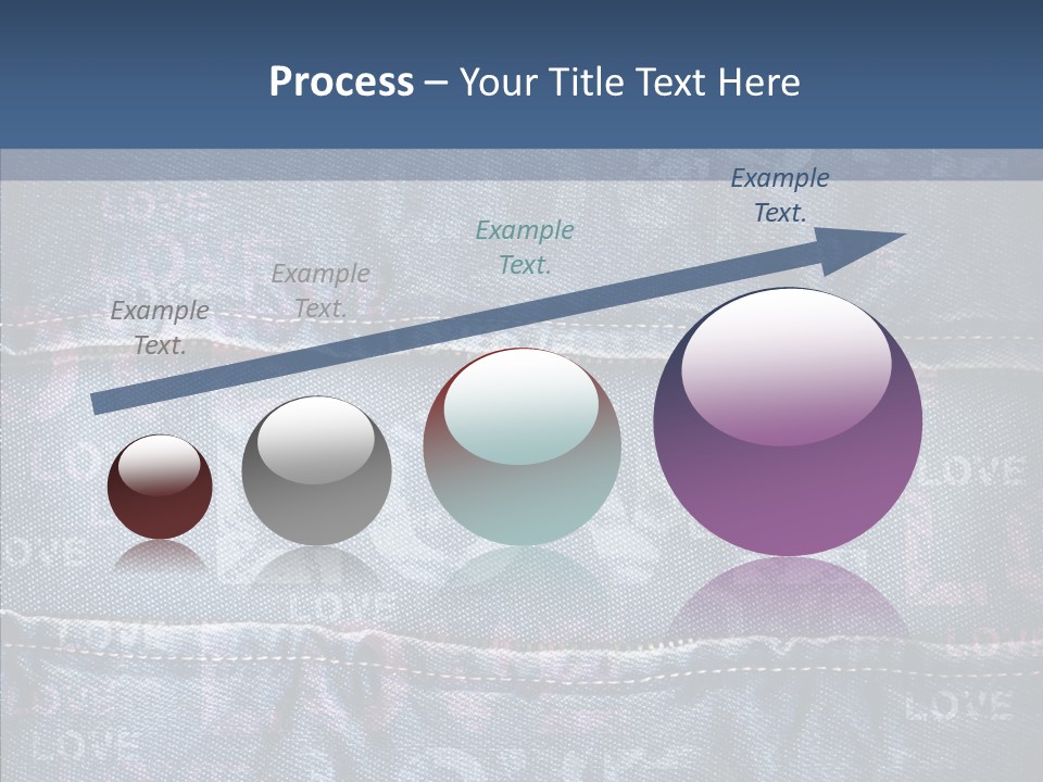 Material Aged Jeans PowerPoint Template