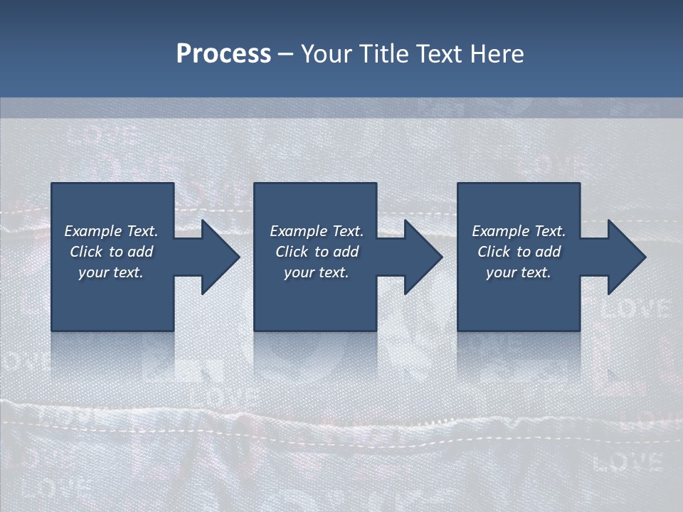 Material Aged Jeans PowerPoint Template