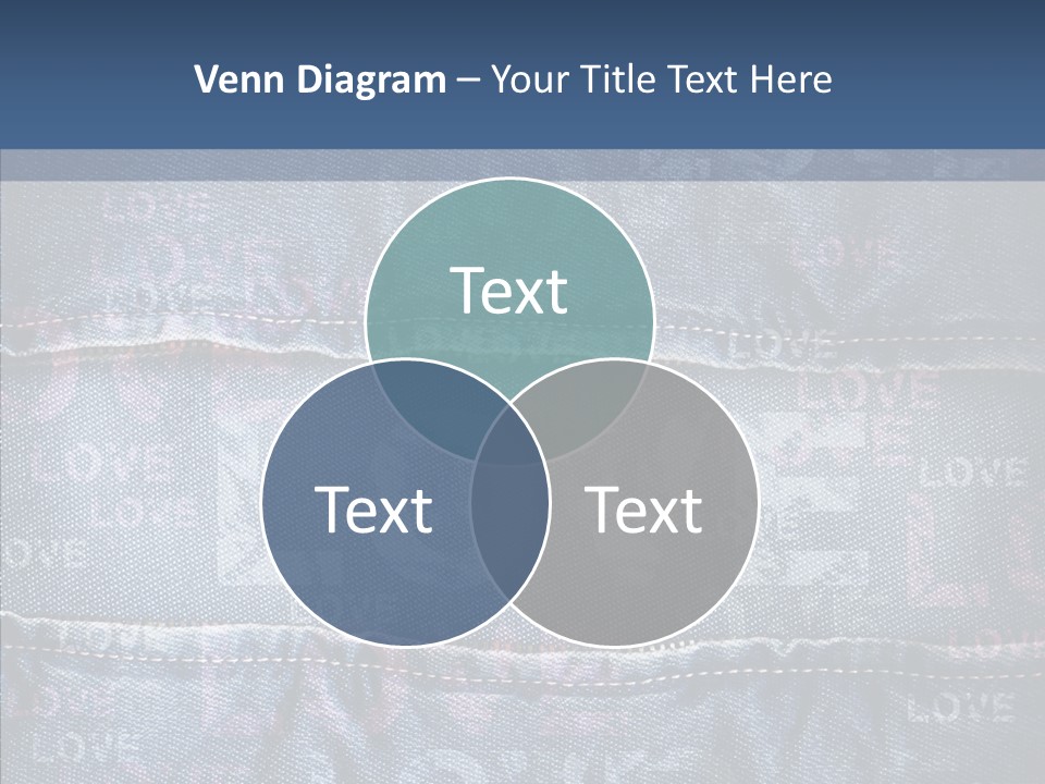 Material Aged Jeans PowerPoint Template