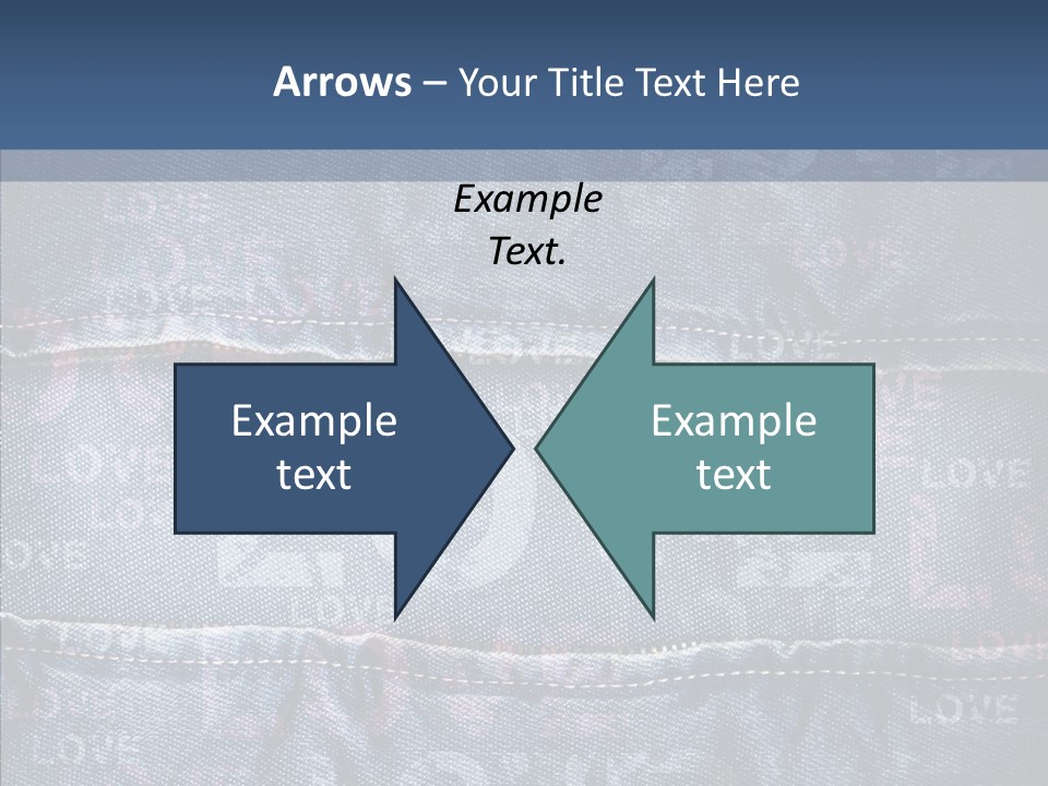 Material Aged Jeans PowerPoint Template