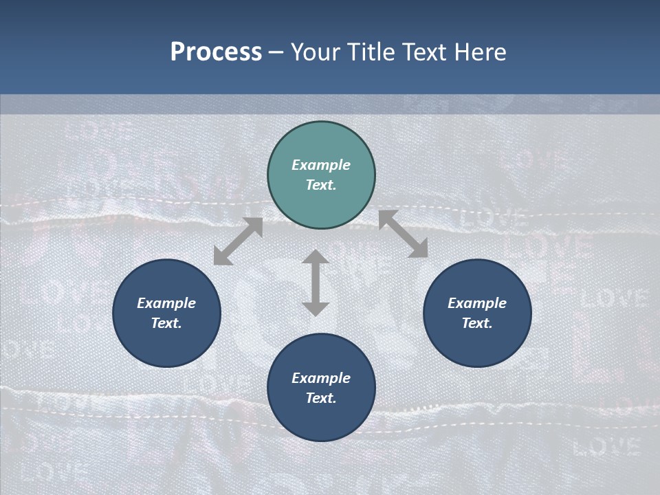 Material Aged Jeans PowerPoint Template