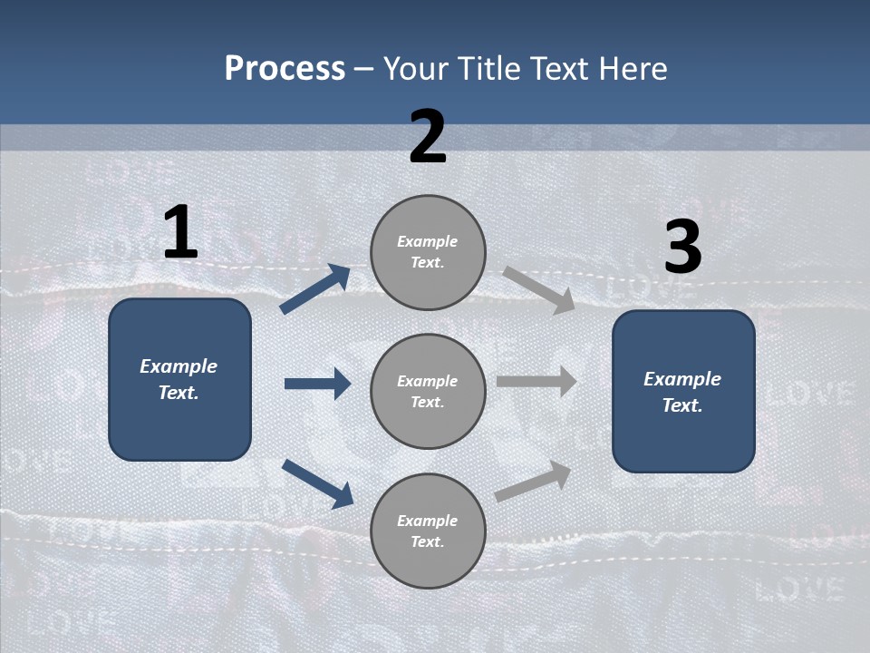 Material Aged Jeans PowerPoint Template
