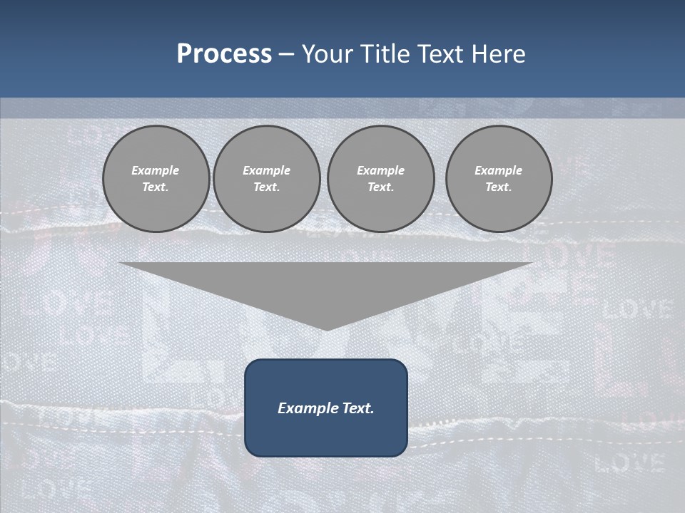 Material Aged Jeans PowerPoint Template