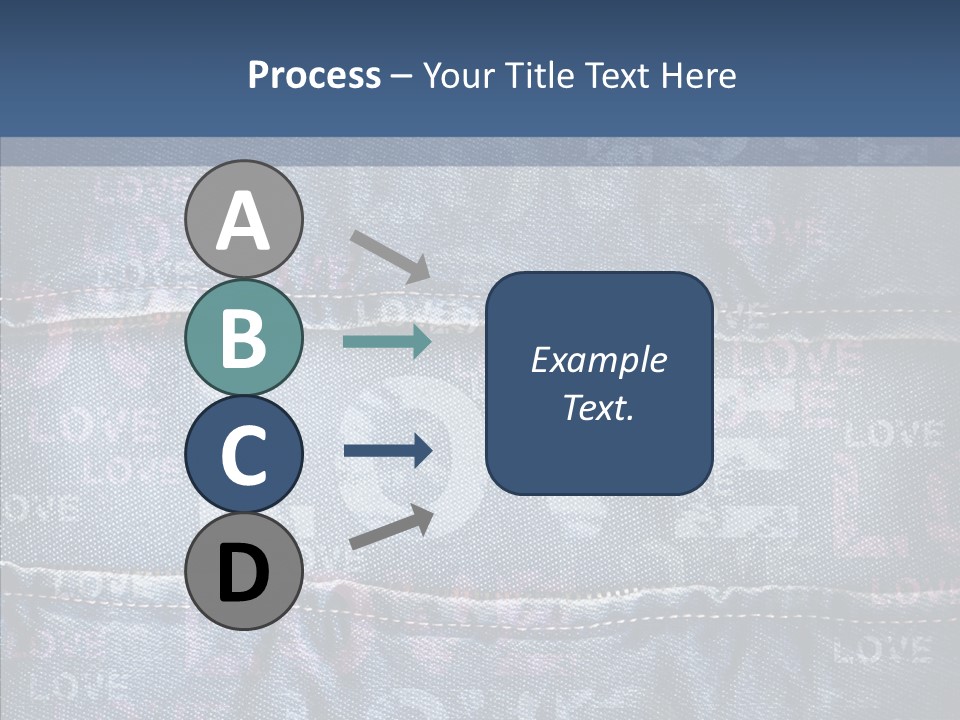 Material Aged Jeans PowerPoint Template