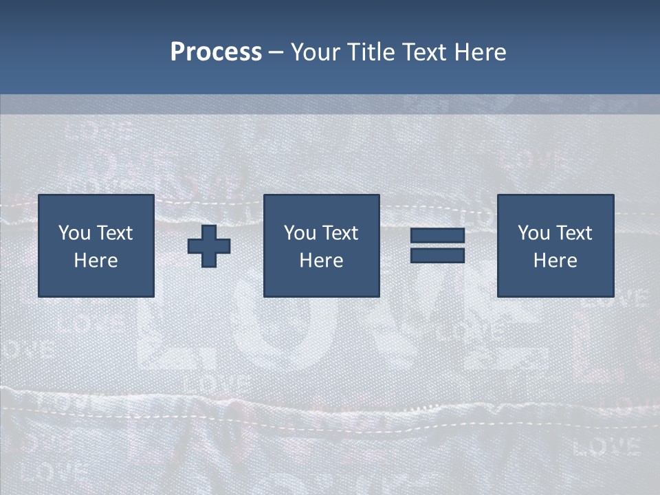 Material Aged Jeans PowerPoint Template