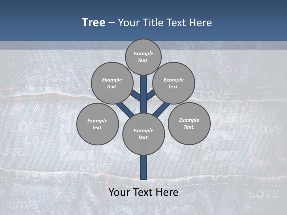 Material Aged Jeans PowerPoint Template