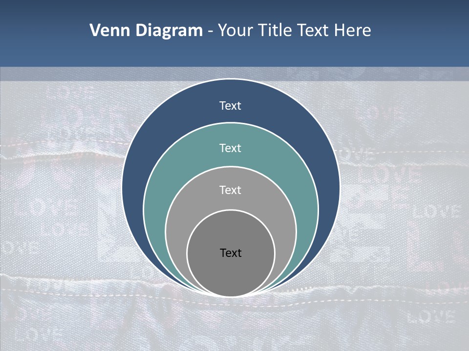 Material Aged Jeans PowerPoint Template