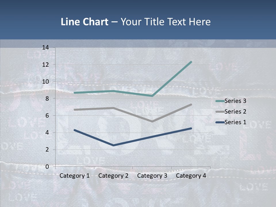 Material Aged Jeans PowerPoint Template