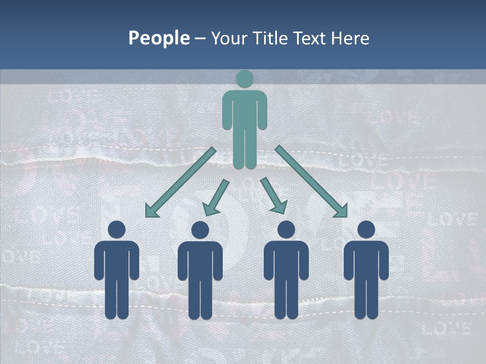 Material Aged Jeans PowerPoint Template