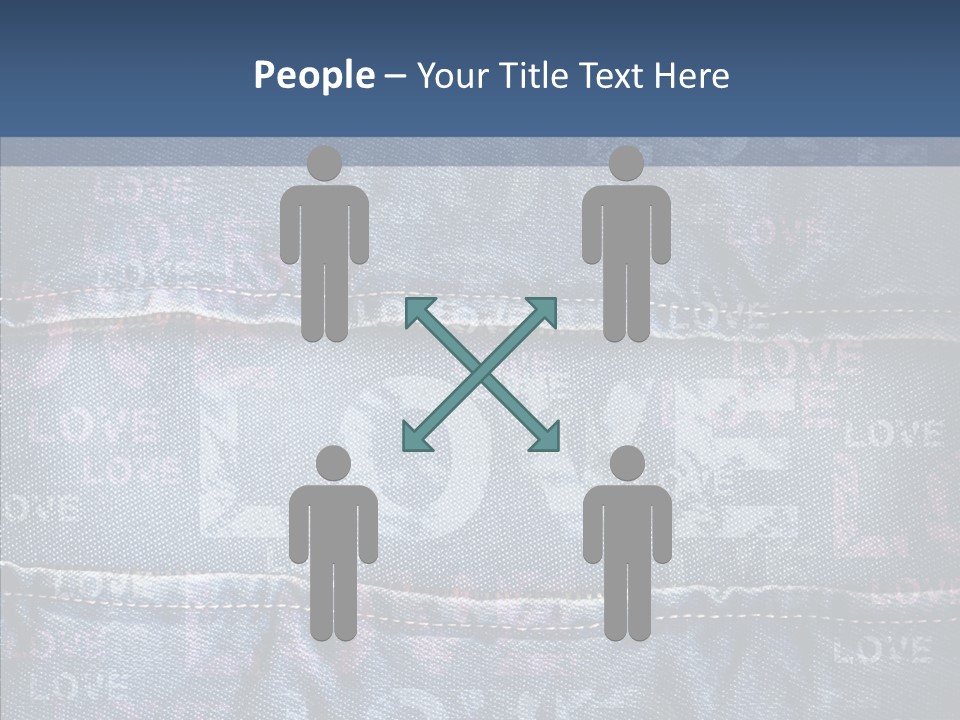 Material Aged Jeans PowerPoint Template