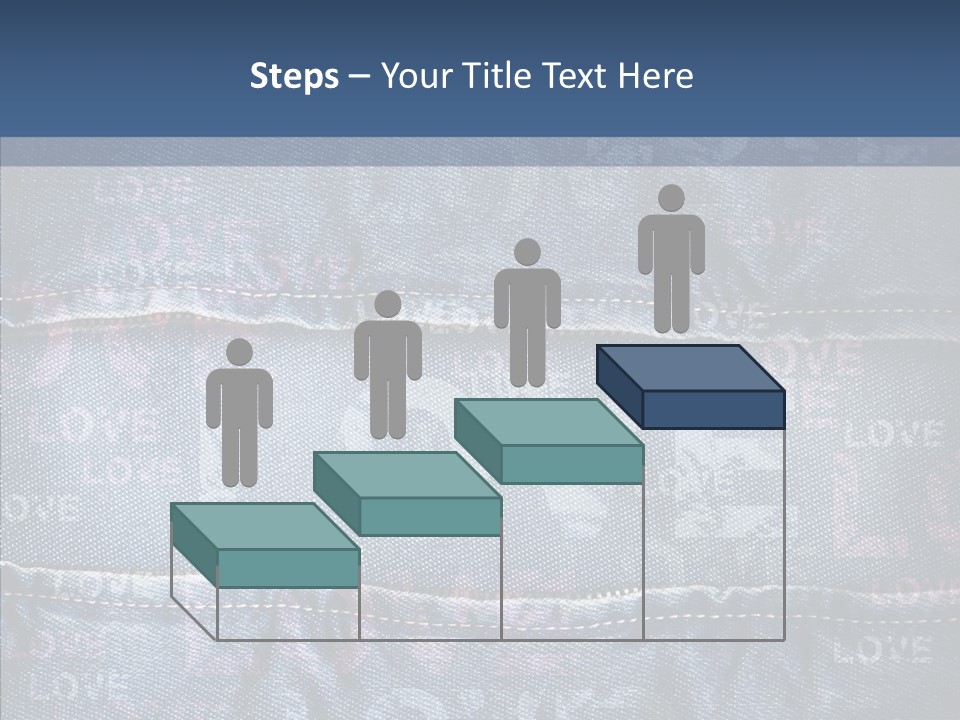 Material Aged Jeans PowerPoint Template