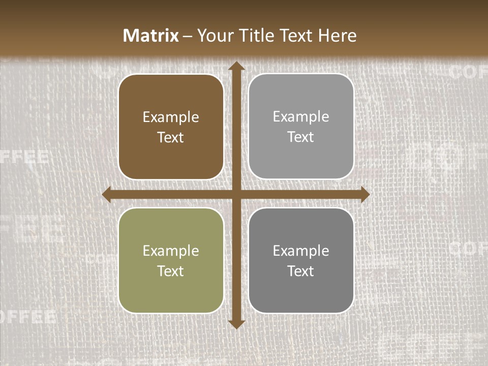 Burlap Seed Love PowerPoint Template