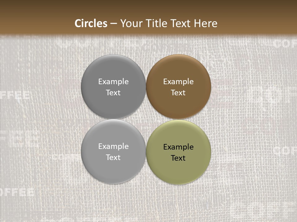 Burlap Seed Love PowerPoint Template