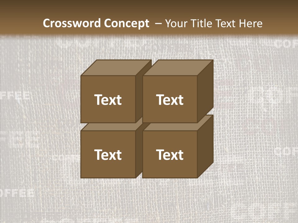 Burlap Seed Love PowerPoint Template