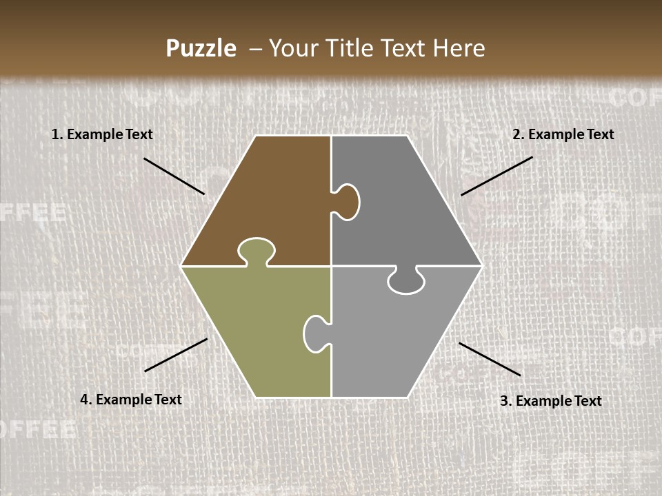 Burlap Seed Love PowerPoint Template