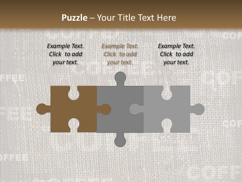 Burlap Seed Love PowerPoint Template