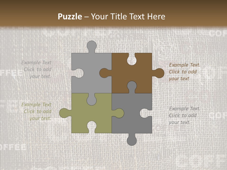 Burlap Seed Love PowerPoint Template