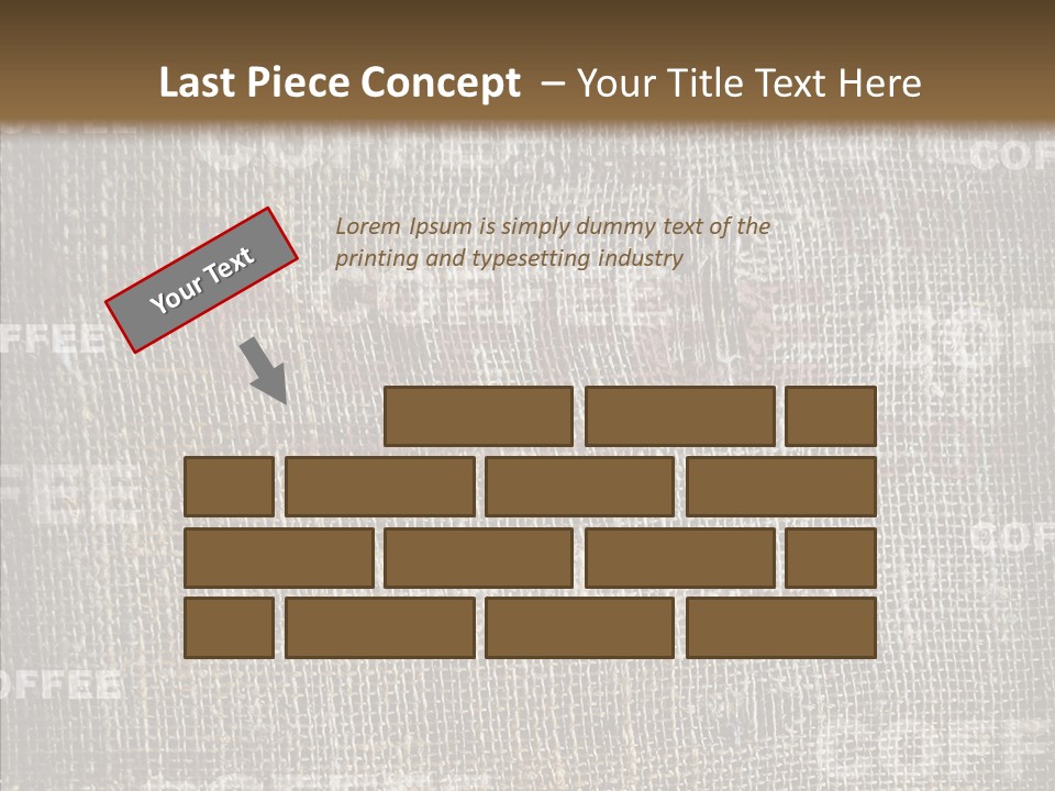 Burlap Seed Love PowerPoint Template