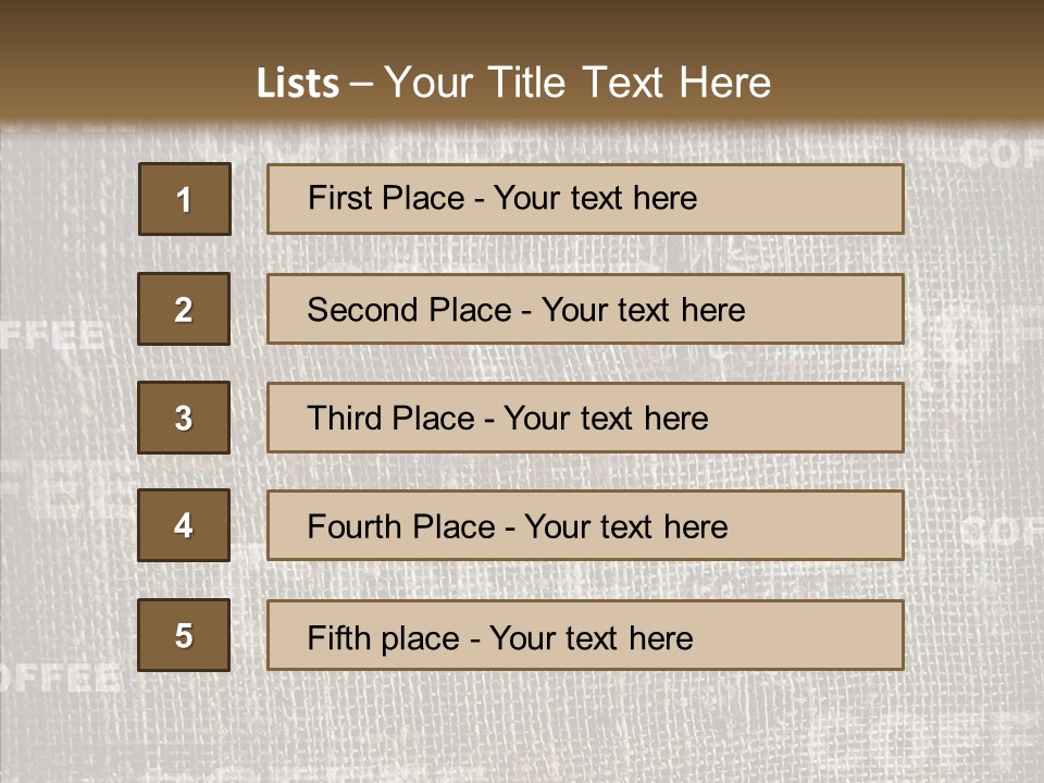 Burlap Seed Love PowerPoint Template