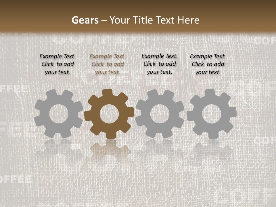 Burlap Seed Love PowerPoint Template