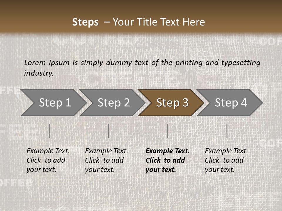 Burlap Seed Love PowerPoint Template