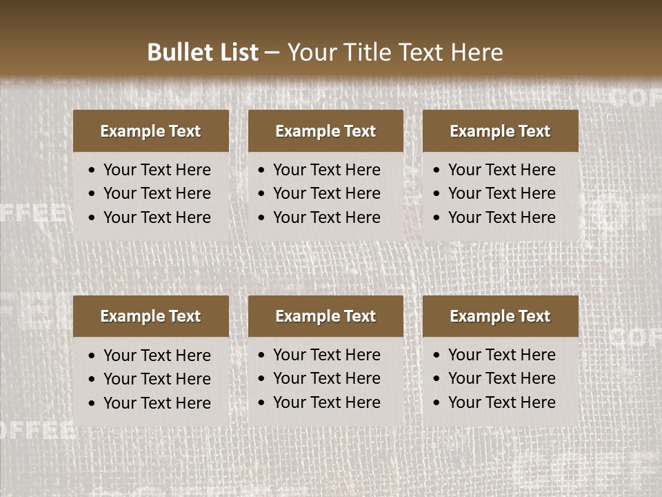 Burlap Seed Love PowerPoint Template